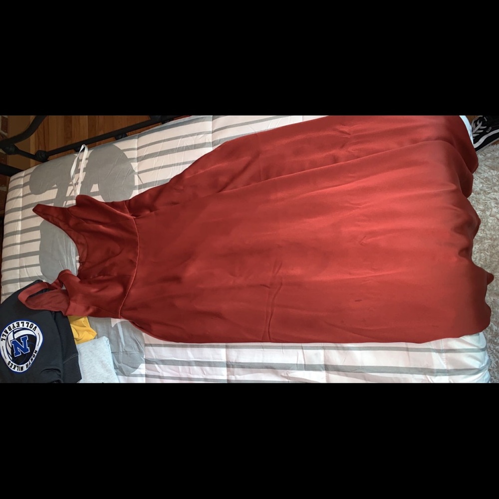 Burnt Orange Bridesmaid Dress